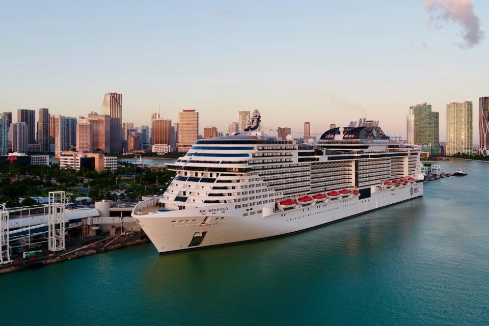 The MSC Meraviglia in Miami