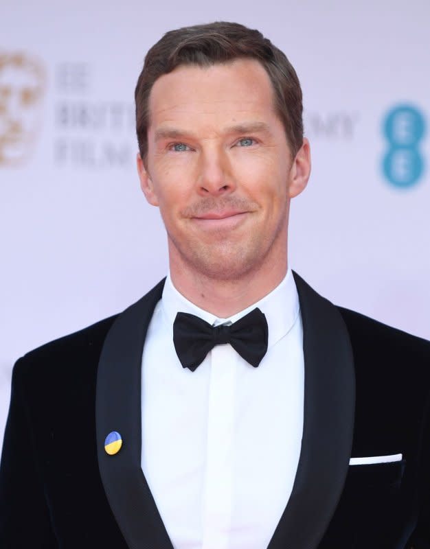 Benedict Cumberbatch attends the EE British Academy Film Awards at Royal Albert Hall in London on March 13, 2022. The actor turns 47 on July 19. File Photo by Rune Hellestad/UPI