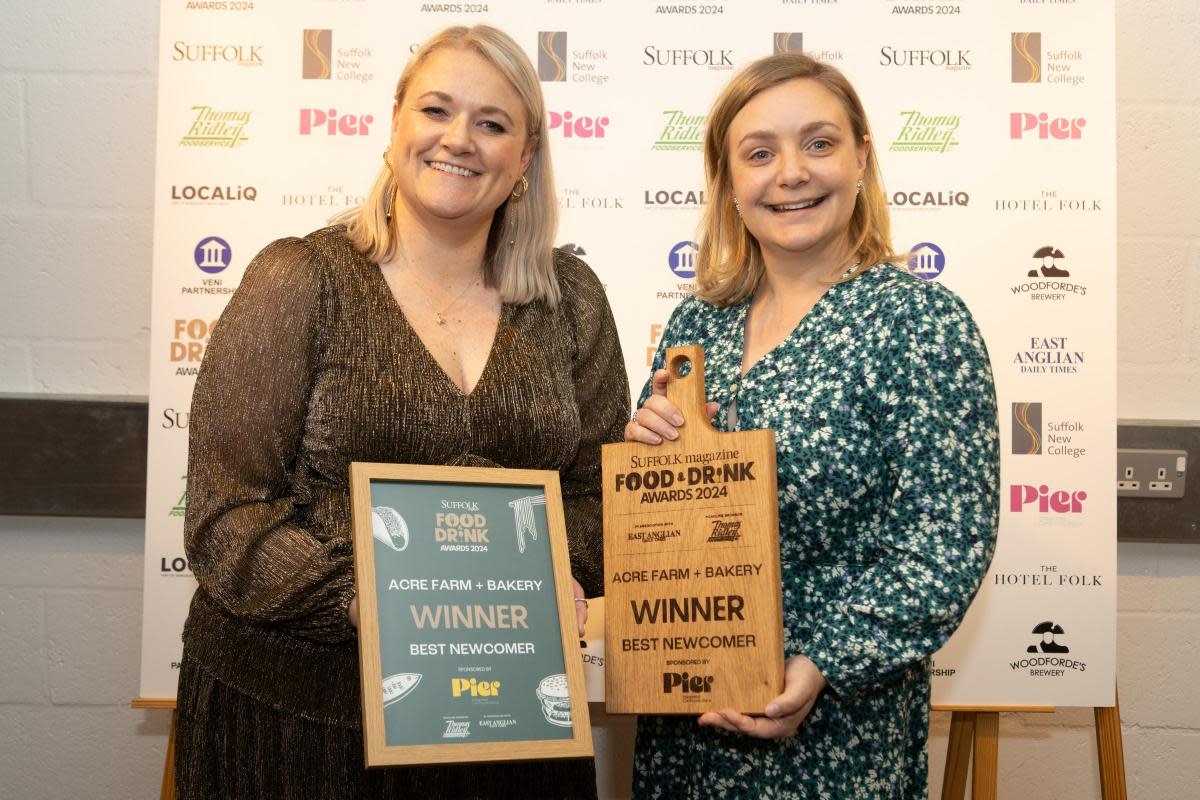 Left to right, Amy Bendall (sponsor - Pier) and Emily Aitchison from ACRE Farm + Bakery <i>(Image: Matthew Potter Photographer and Videographer)</i>