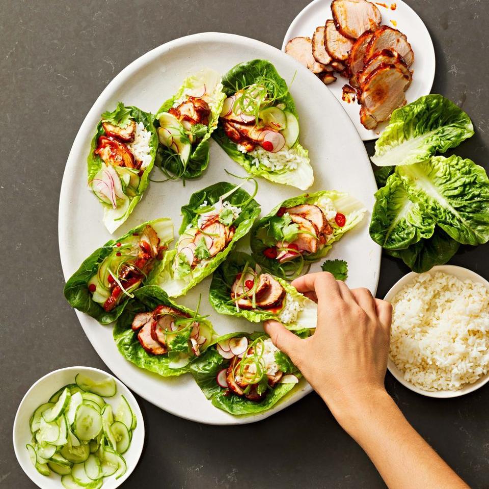 Fiery Pork Lettuce Wraps