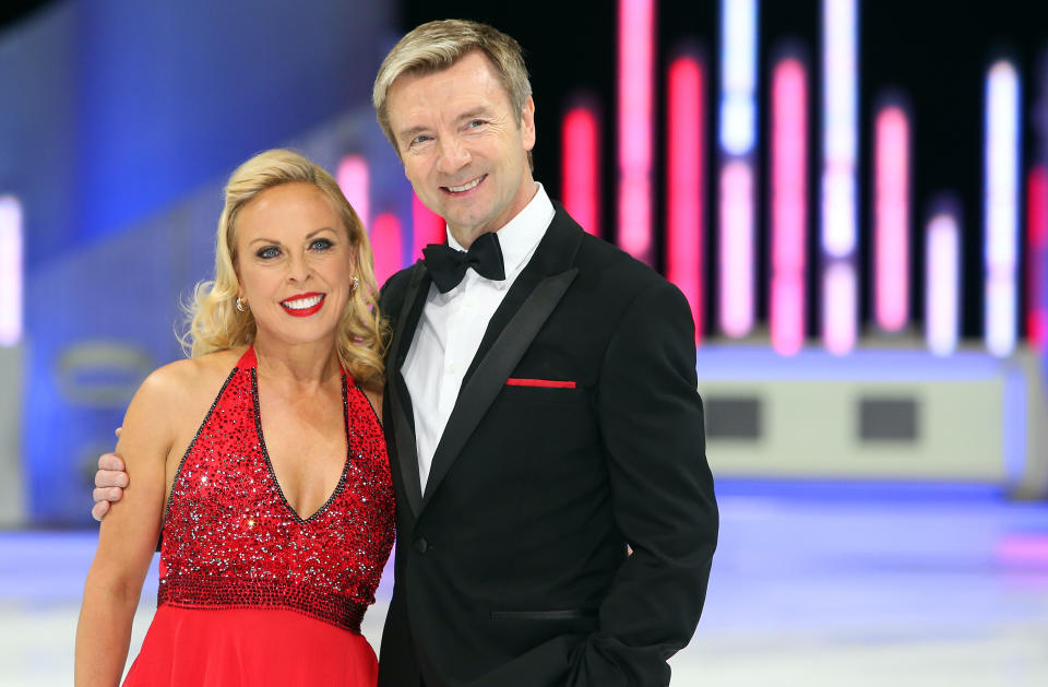 Dancing on Ice stars Jayne Torvill and Christopher Dean during a photocall for the Dancing on Ice The Final Tour held at the Phones4u Arena, Manchester.