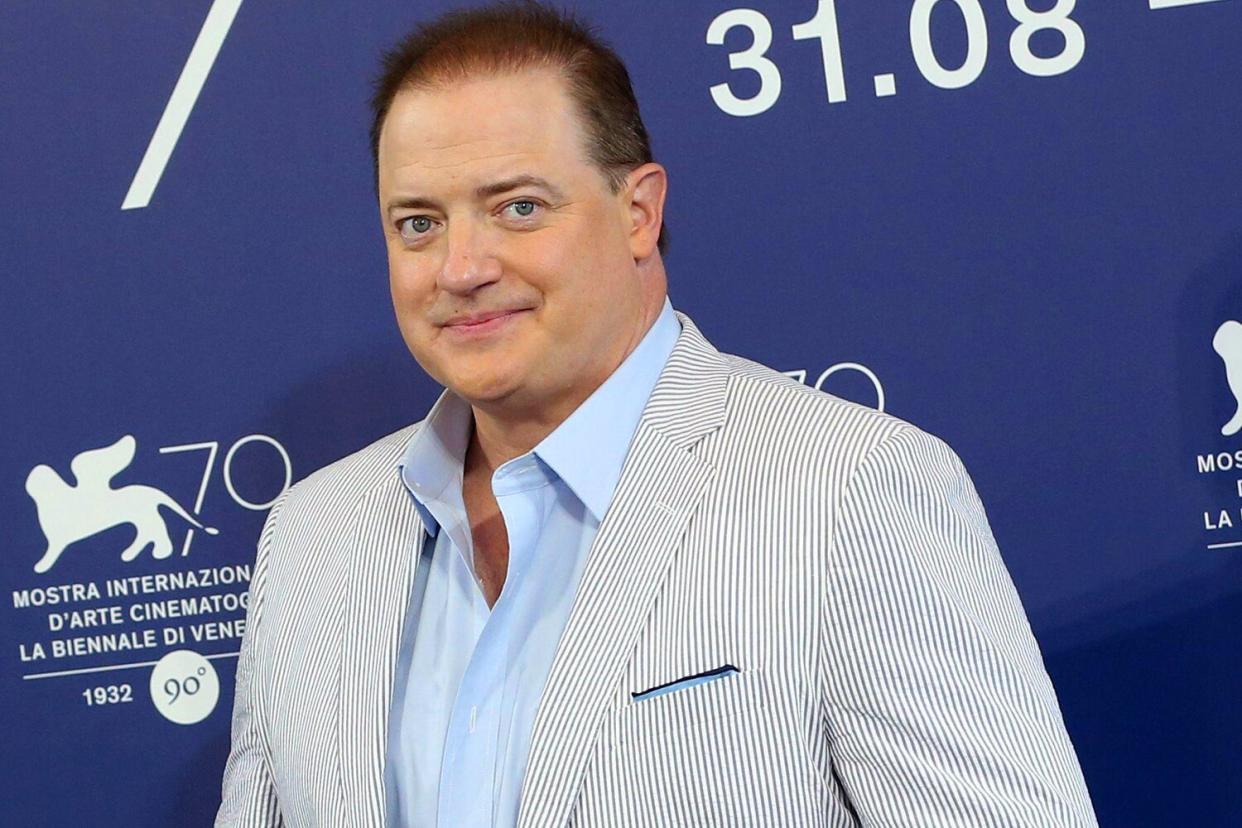 VENICE, ITALY - SEPTEMBER 04: Brendan Fraser attends the photocall for "The Whale" at the 79th Venice International Film Festival on September 04, 2022 in Venice, Italy. (Photo by Elisabetta A. Villa/Getty Images)