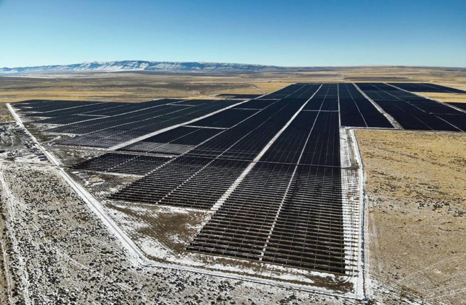 Idaho Power buys electricity from this 950-acre solar farm in Twin Falls County.