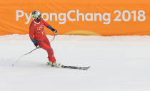 <p>Aksel Lund Svindal of Norway looks on after making a run during the Men’s Downhill 3rd Training on day one of the PyeongChang 2018 Winter Olympic Games at Jeongseon Alpine Centre on February 10, 2018 in Pyeongchang-gun, South Korea. (Photo by Alexander Hassenstein/Getty Images) </p>