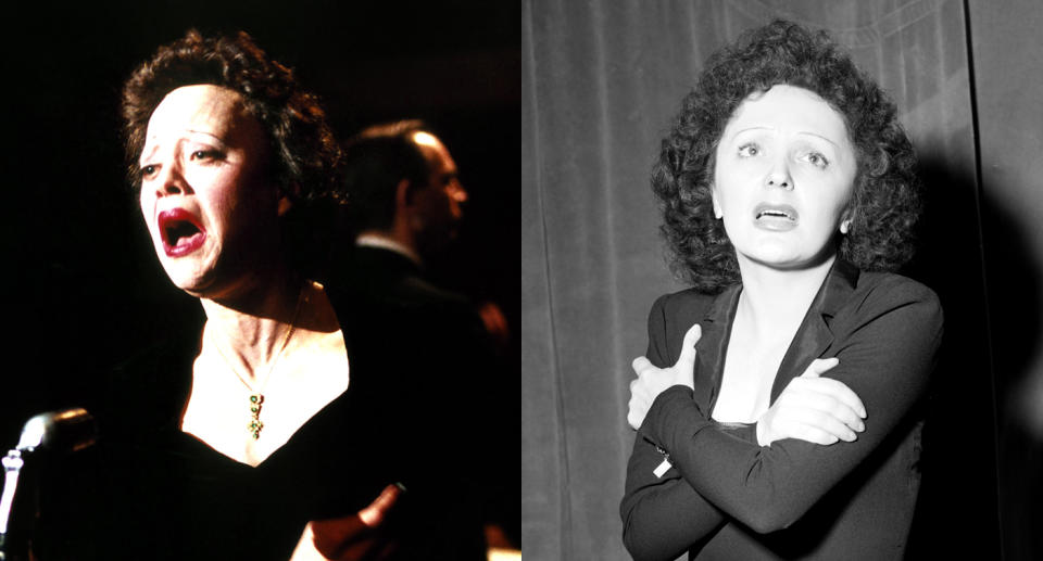 Marion Cotillard and Edith Piaf