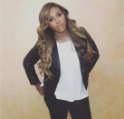 <p>Long and loose blond locks look good on Williams. (Photo: Instagram/Serena Williams) </p>