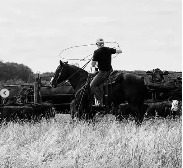 Ashton Bell spent several years competing in rodeo competitions in Manitoba.