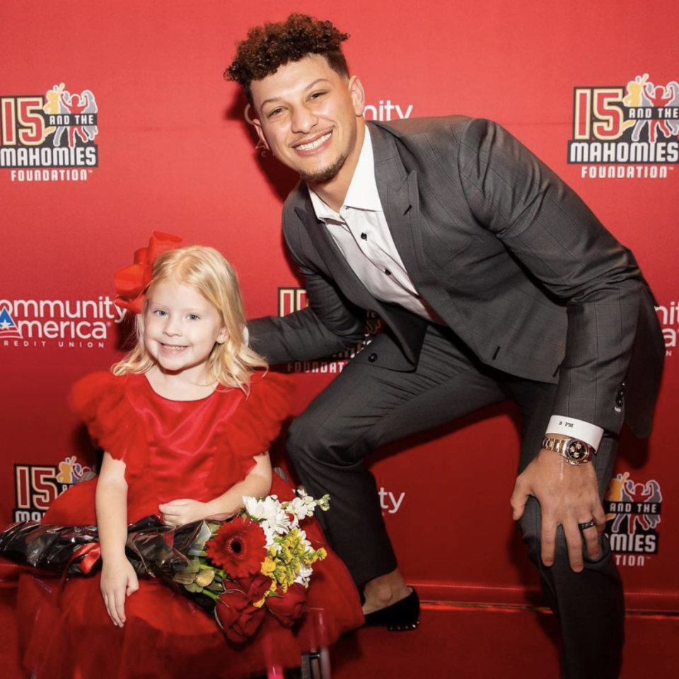 Patrick Mahomes at the Mahomies Foundation Gala, 2023