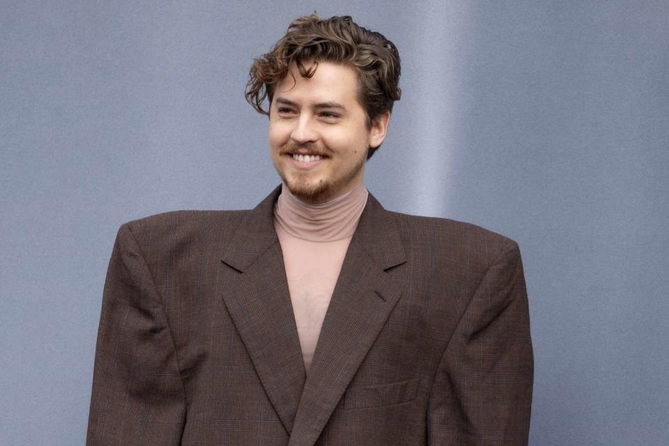 <p>Stephane Cardinale - Corbis/Corbis via Getty</p> Cole Sprouse attends the Balenciaga show in Paris on March 3, 2024