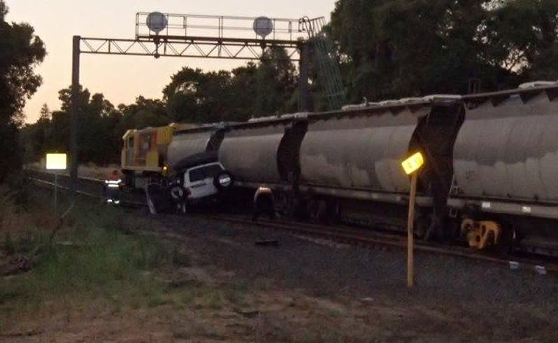 The scene of the crash. Picture: WA Police