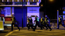 <p>Police attend to an incident on London Bridge in London, Britain, June 3, 2017. (Reuters/Hannah McKay </p>