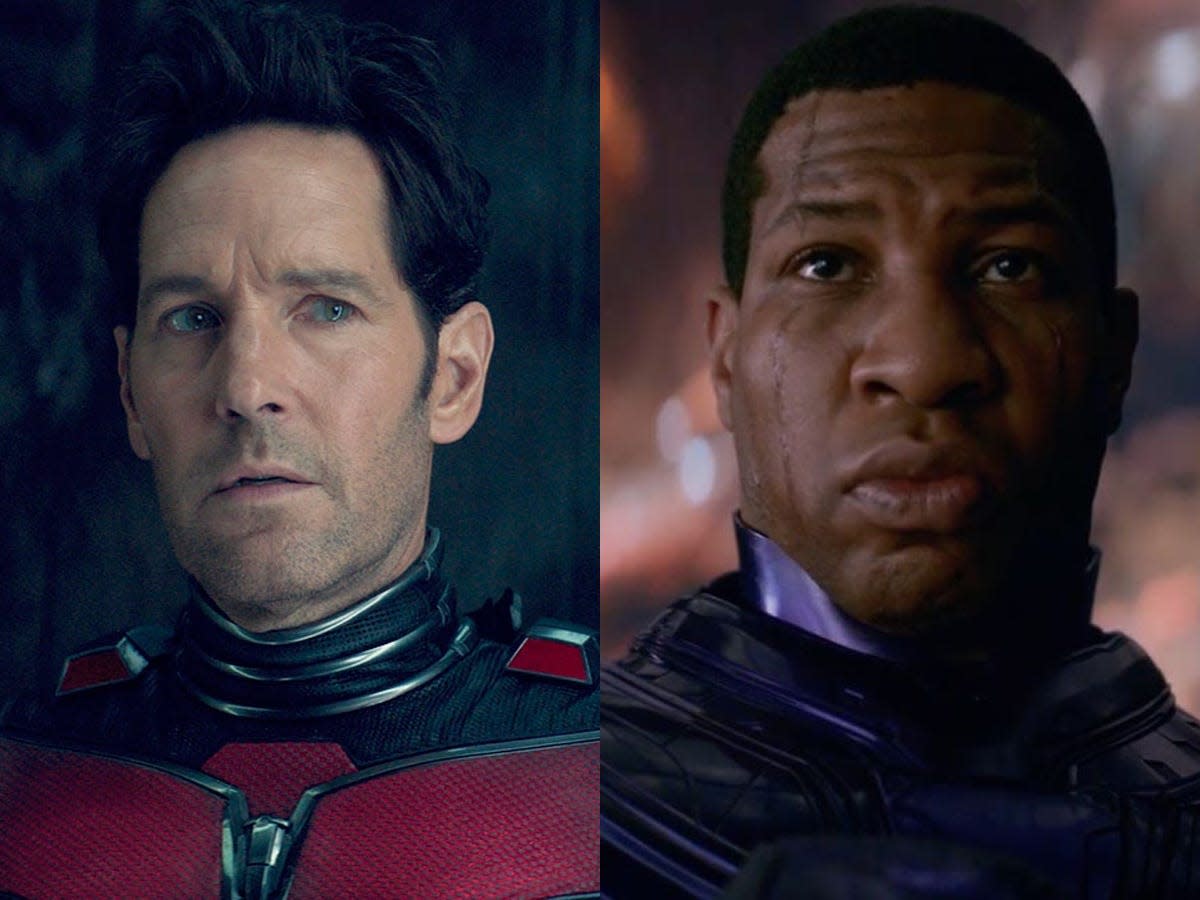 Paul Rudd as Ant-Man and Jonathan Majors as Kang the Conqueror.