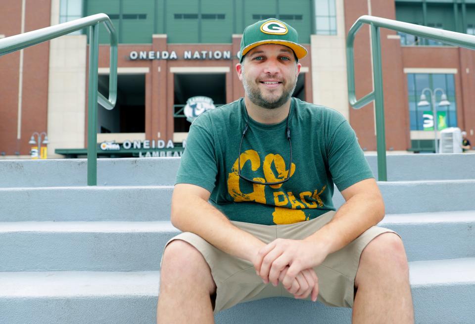 Jeff Etringer is pictured outside Lambeau Field on Sept. 20, 2022, in Green Bay, Wis.