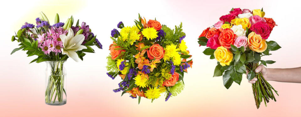 Three varieties of bouquets
