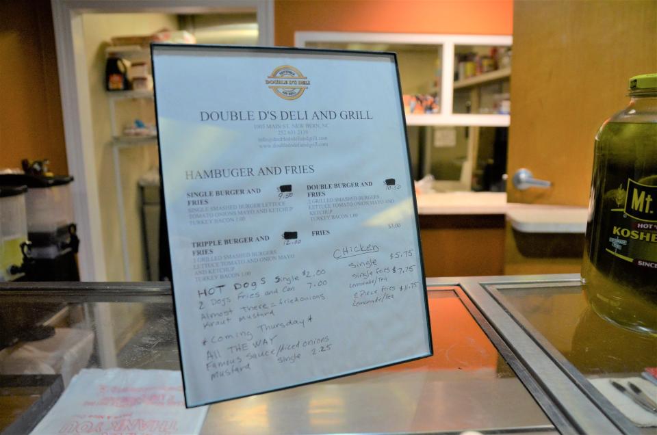 Double D’s Deli and Grill’s expanding menu includes breakfast items, “loaded” hamburgers in three sizes, hotdogs and fried chicken.