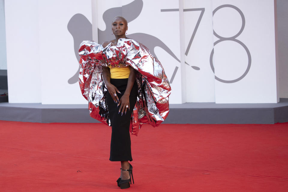 Cynthia Erivo at the Dune Premiere as part of the 78th Venice International Film Festival. - Credit: Sipa USA via AP