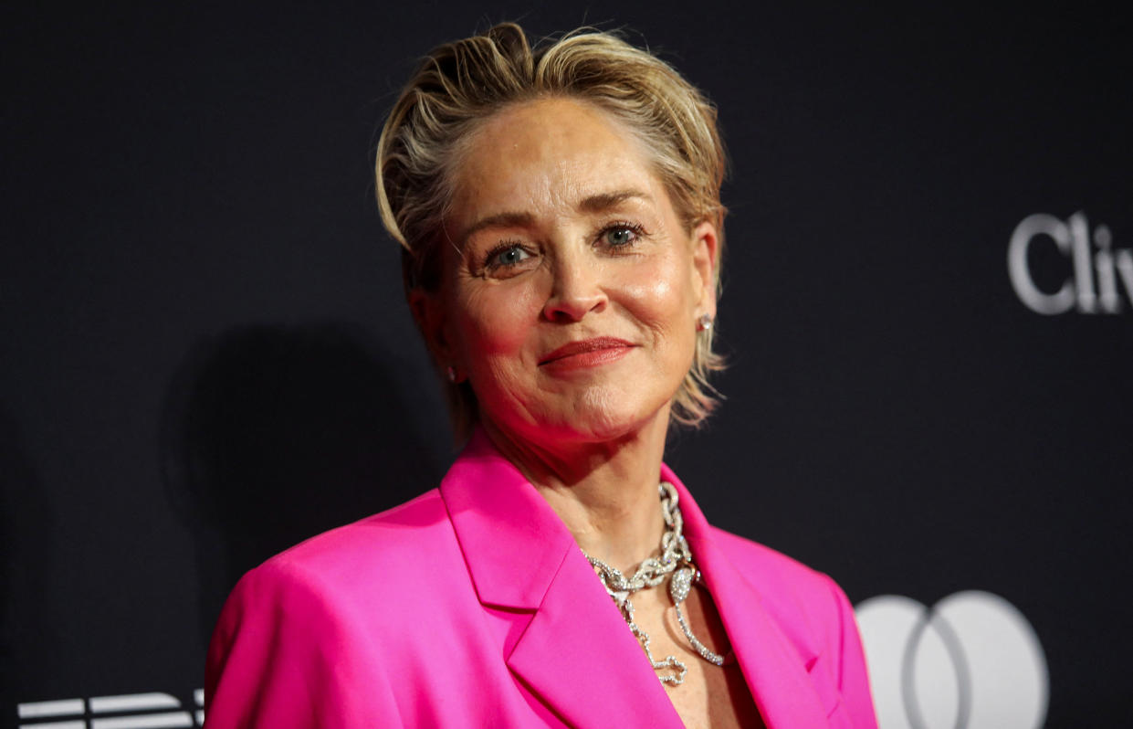 Actor Sharon Stone attends the Pre-Grammy Gala in Beverly Hills, Los Angeles, California, U.S. February 4, 2023 REUTERS/Aude Guerrucci