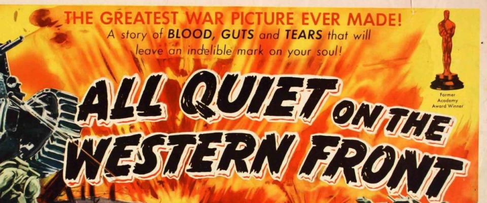 Part of a poster from the 1930 movie All Quiet on the Western Front