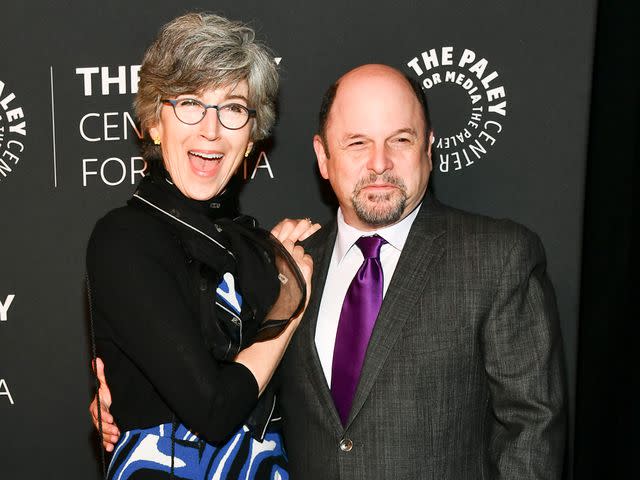 <p>Michael Buckner/Variety/Penske Media/Getty</p> Jason Alexander with his wife Daena Title at The Paley Honors: A Special Tribute to Television's Comedy Legends on November 21, 2019 in Los Angeles, California