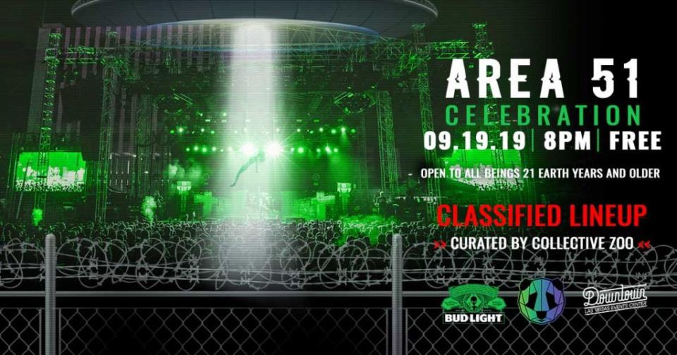 Area 51 Celebration in downtown Las Vegas will replace AlienStock, a canceled event in Nevada. (Photo: Collective Zoo)