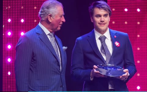 Rahul Mehra received the Mentor of the Year Award from the Prince's Trust - Credit: &nbsp;WPA Pool/Getty Images Europe