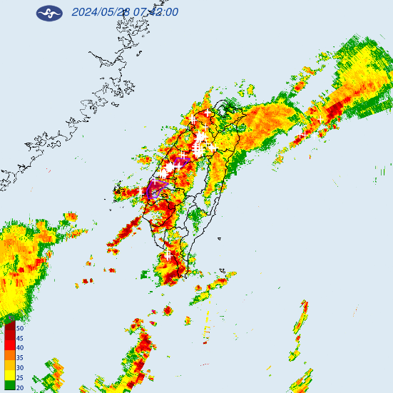 受鋒面通過影響，氣象署今晨對5縣市發布大雷雨即時訊息。中央氣象署