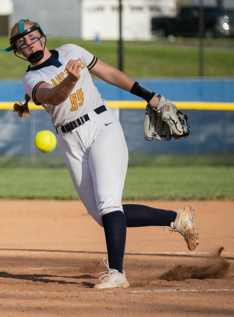 Lancaster Reese Poston has 45 career wins in the circle, and last week recorded her 500th career striekout.