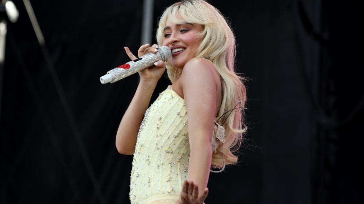 <div>NEW YORK, NEW YORK - JUNE 08: Sabrina Carpenter performs during the 2024 Governors Ball at Flushing Meadows Corona Park on June 08, 2024 in New York City. (Photo by Marleen Moise/Getty Images)</div>