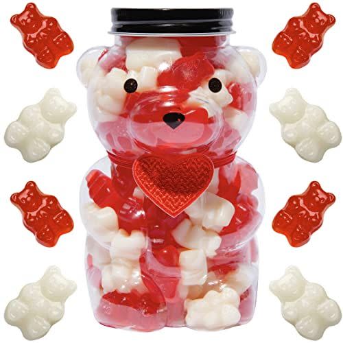 6) Fruity Red & White Love Gummies