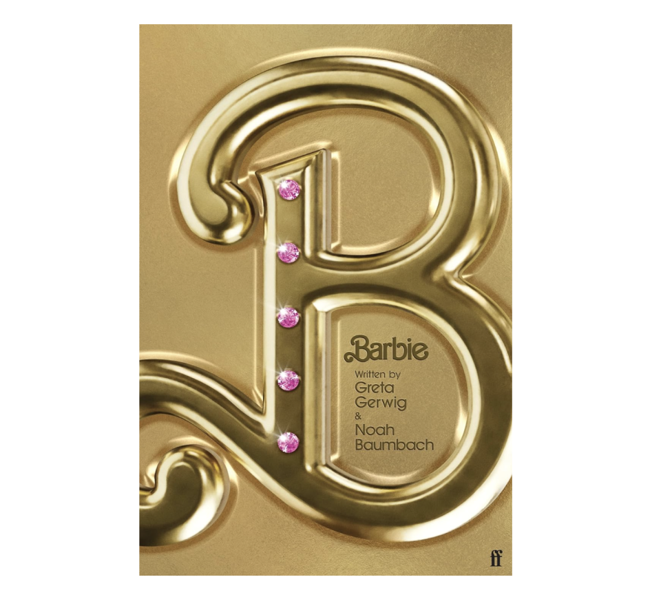 gold cover of Barbie screenplay book