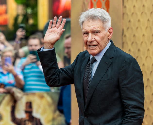 Harrison Ford at the London premiere of 