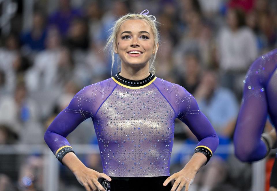 LSU gymnast and influencer Olivia ‘Livvy’ Dunne in images - Yahoo Sports