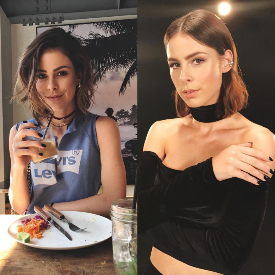 Ein Hauch 90ies: Choker, also eng anliegende Halsbänder, sind wieder stark im Trend. Nicht nur Lena Meyer-Landrut liebt die Statement-Ketten - auch… (Bild: Instagram/lenas_view)