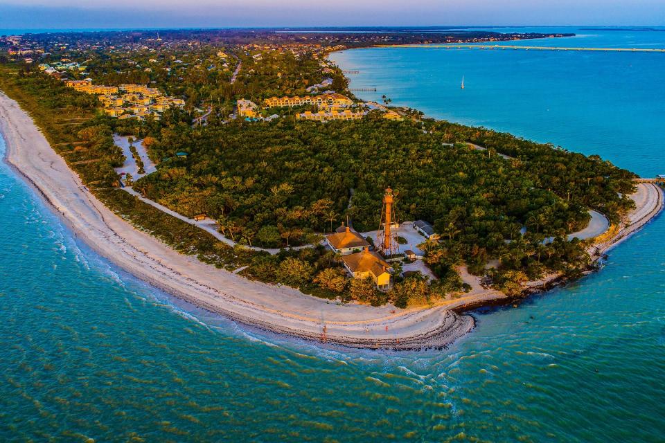 Sanibel Island,Florida Aerial Sunrise