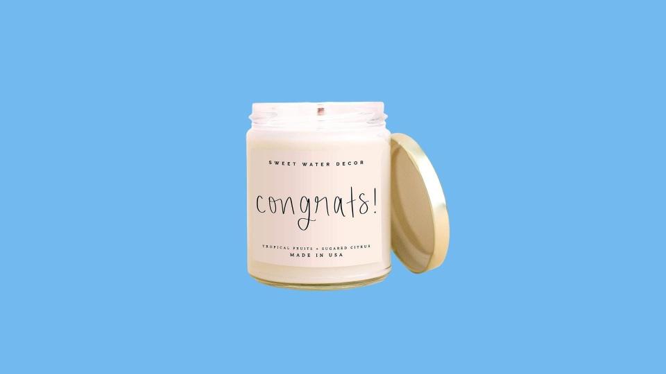 21 Best High School Graduation Gifts: Congrats Candle