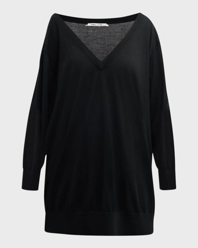 <p>Chloé x Atelier Jolie Cashmere Long-Sleeve Top, $1,590, <a href="https://rstyle.me/+aV7j29iI8ZubwG3oGefckw" rel="nofollow noopener" target="_blank" data-ylk="slk:available here;elm:context_link;itc:0;sec:content-canvas" class="link ">available here</a> (sizes XS-XL)</p>