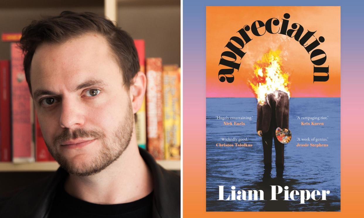 <span>‘Bloviating under the influence doesn’t get you cancelled in this country; it gets you a nice, comfy spot on the back bench’ … Liam Pieper’s book Appreciation.</span><span>Composite: Penguin Random House</span>