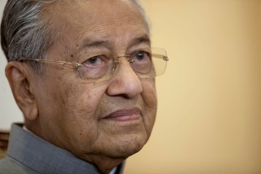 Malaysia Mahathir (Copyright 2021 The Associated Press. All rights reserved)