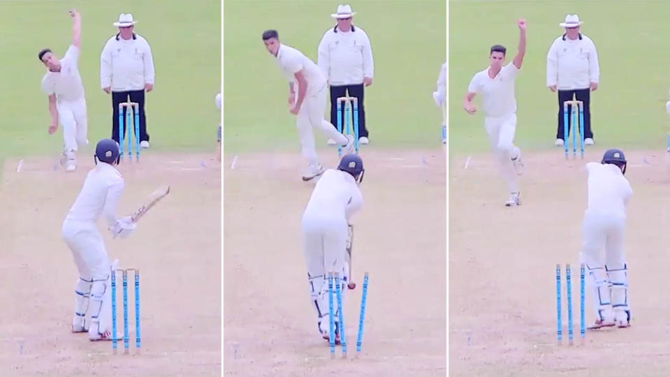 Arjun Tendulkar, take a bow. Image: Lord's Cricket