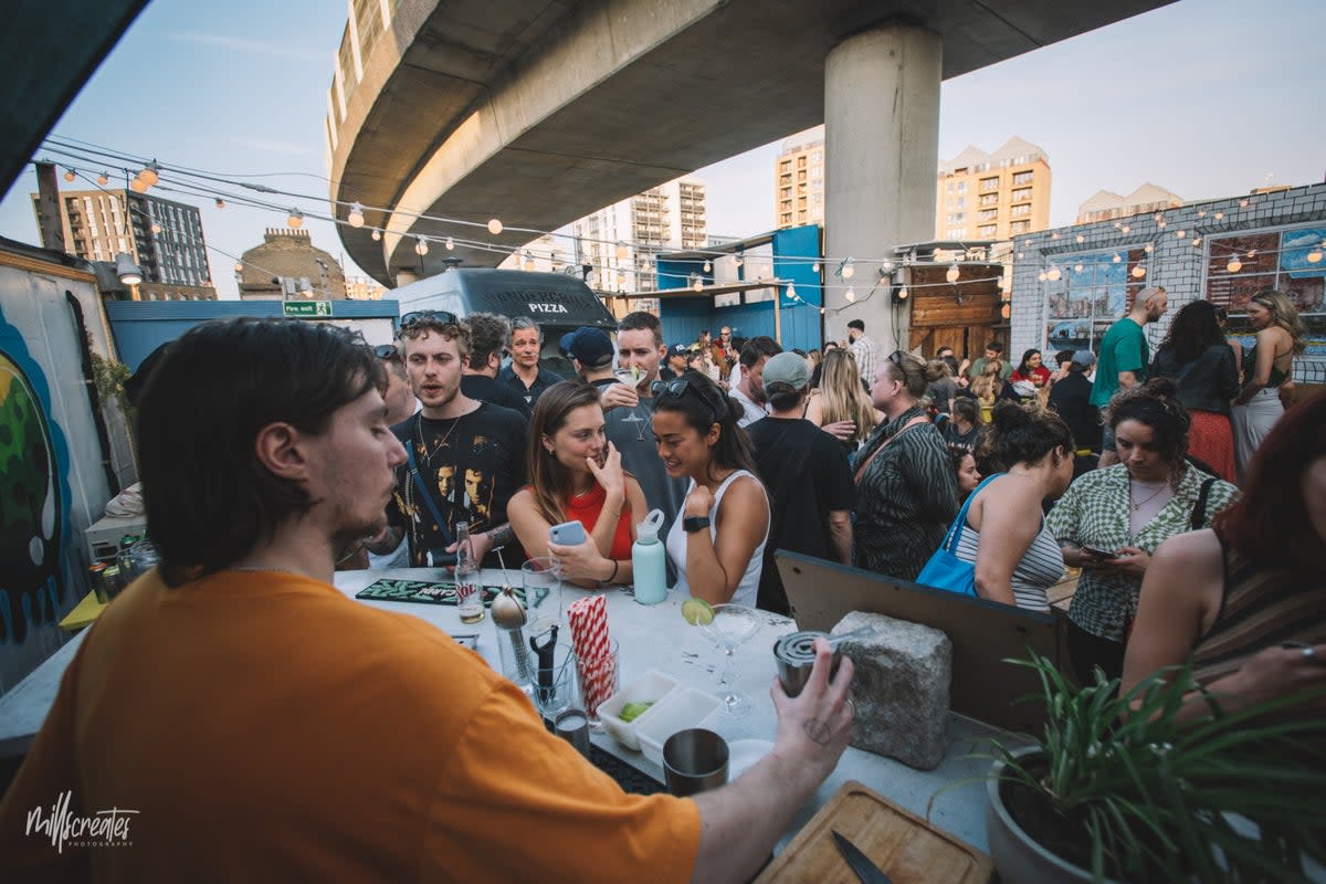 Party time: Aaja Deptford’s outdoor space will host a day party this weekend  (Lorraine Mills)