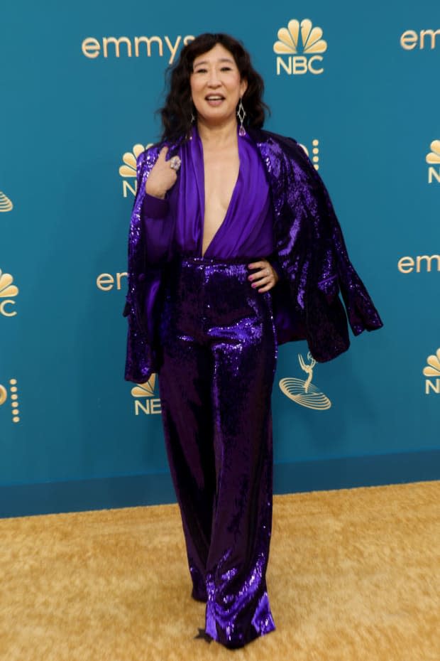 <p>Sandra Oh</p><p>Photo by Momodu Mansaray/Getty Images</p>