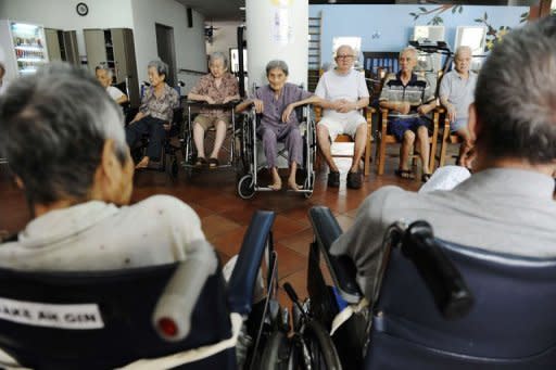 Attention has to be given to oral hygiene and oral care of the elderly. (AFP photo)