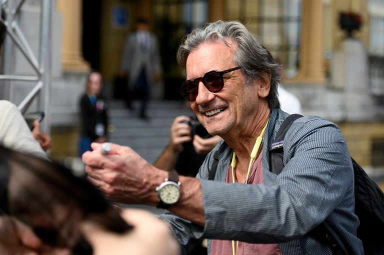 El actor Griffin Dunne, uno de los pocos estadounidenses que dijeron presente para la apertura del Festival de Cine de San Sebastián, empañado por la huelga de actores en Hollywood
(Juan Naharro Gimenez/GC Images)