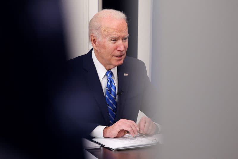 U.S. President Joe Biden and holds regular call with the National Governors Association