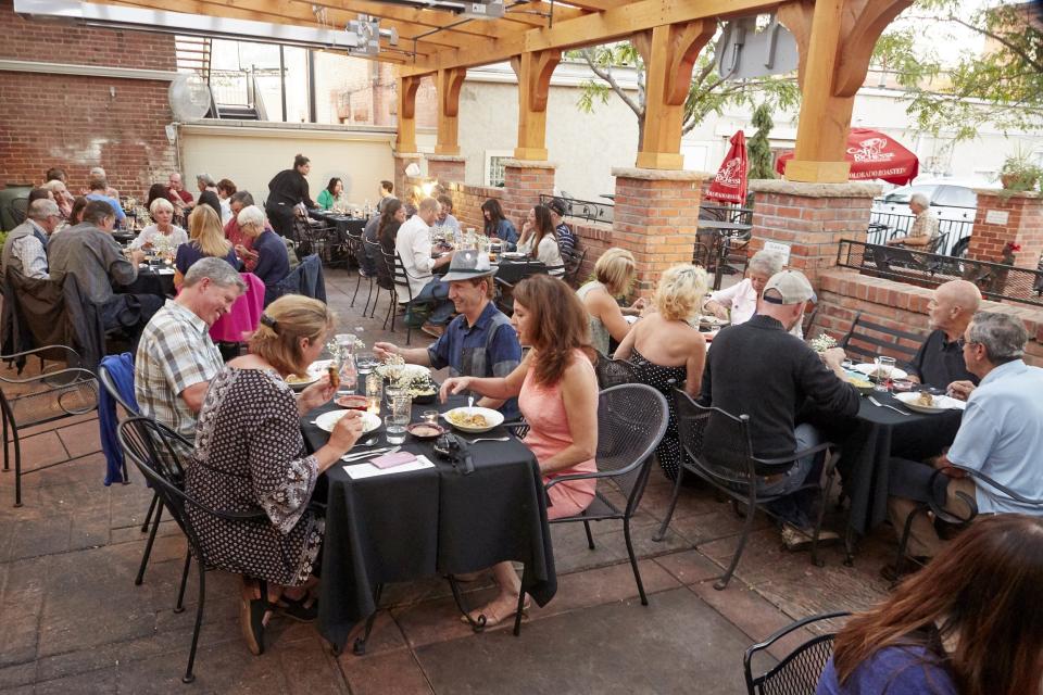 Guests enjoy a Coloradoan Secret Supper pairing at the Silver Grill Cafe on Sept. 21, 2017.