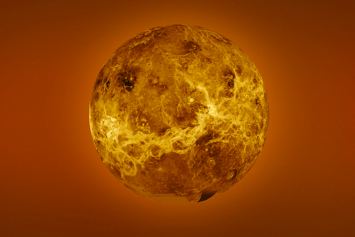 <span class="caption">A radar mosaic image of Venus.</span> <span class="attribution"><a class="link " href="https://solarsystem.nasa.gov/system/stellar_items/image_files/3_feature_1600x900_venus.jpg" rel="nofollow noopener" target="_blank" data-ylk="slk:NASA.gov;elm:context_link;itc:0;sec:content-canvas">NASA.gov</a></span>