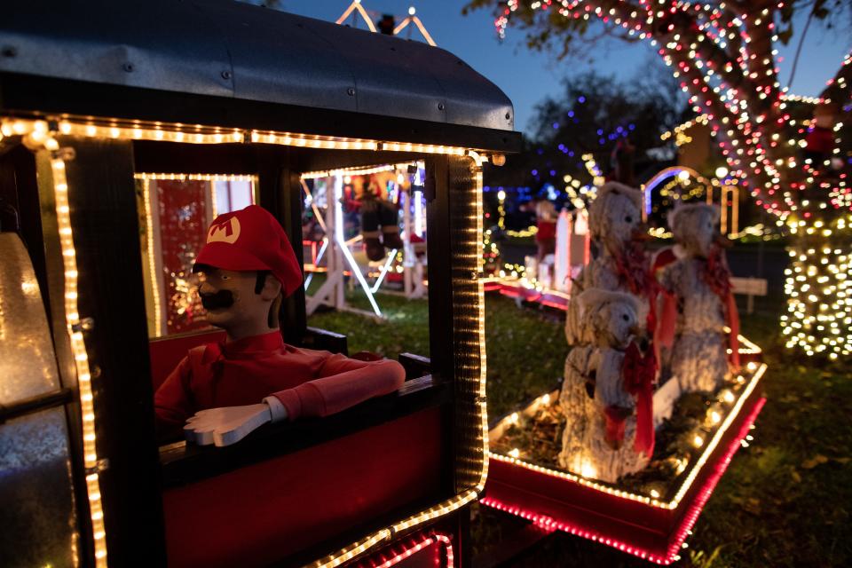 Mr. Bill's Christmas at his home on Hampton Street on Wednesday, Dec. 19, 2018. For 20 years Mr. Bill has decorated his home with an elaborate display of Christmas decorations.