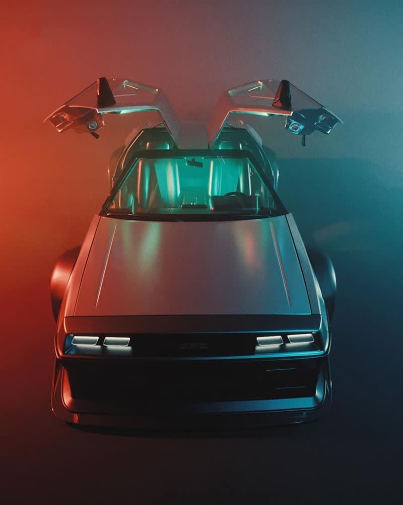 DeLorean DMC-12改裝車。（圖／翻攝Mike Rolleri IG）