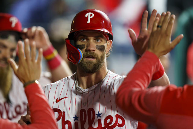 The Phillies will wear their red jerseys for Wednesday's game at