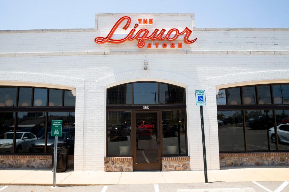 The entrance to The Liquor Store can be seen in Memphis, Tenn., on Tuesday, June 27, 2023.